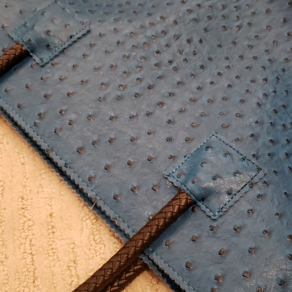 Vegan Ostrich Leather Tote Gem